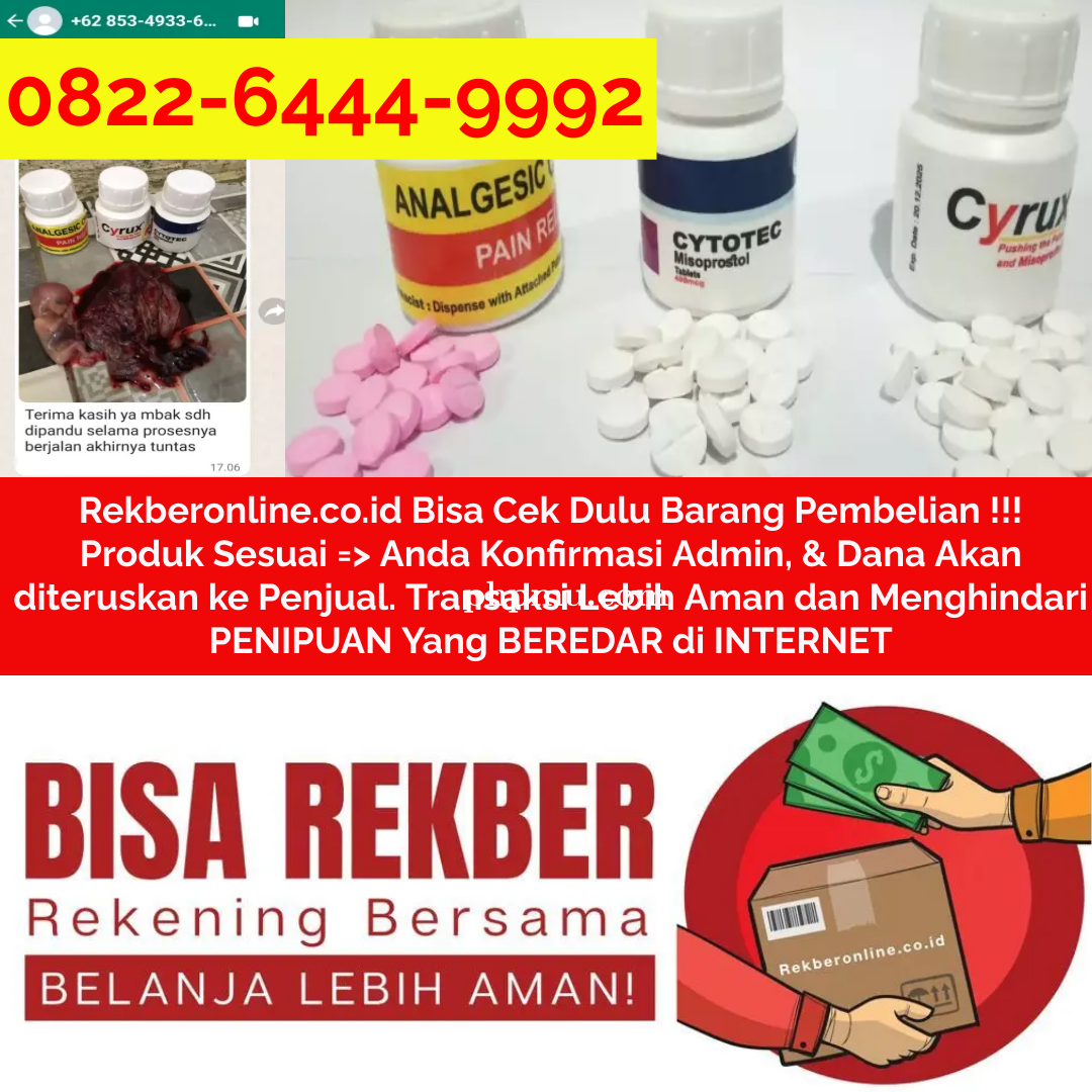 Jual Obat Aborsi Terbaik Dengan Cytotec Misoprostol 400 mg 0822-6444-9992